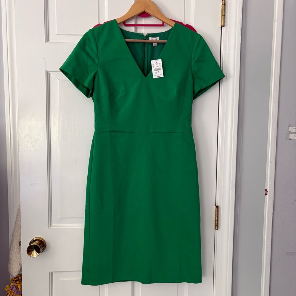 J. Crew Green Midi Dress